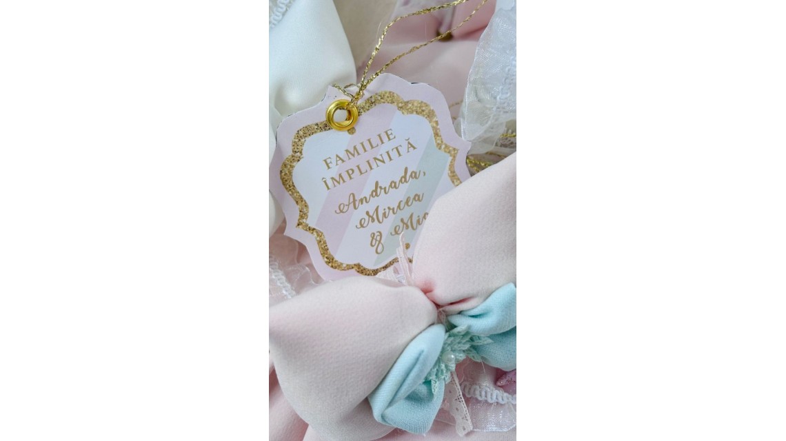 Lumanare botez cu unicorni Pink & Mint 2